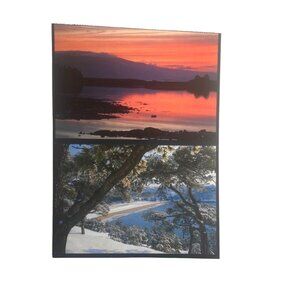 Vintage Postcard Acadia National Park Maine Double Topographical Unposted u